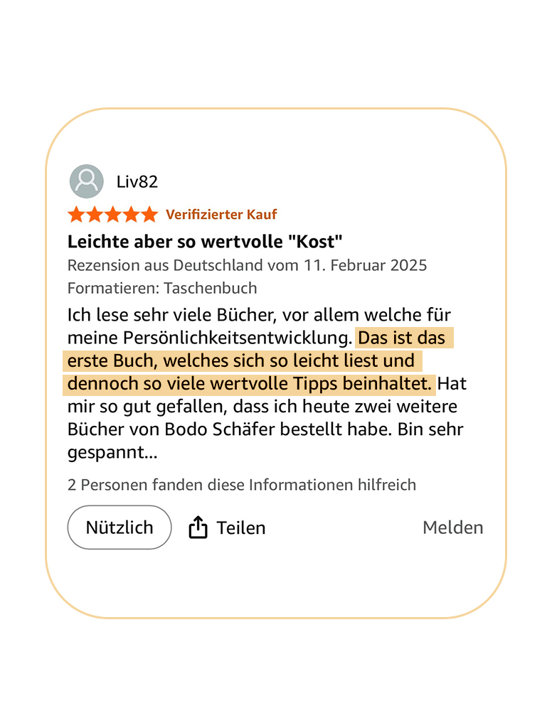 Bodo Schäfer Buch Ein Hund namens Money Rezension 3