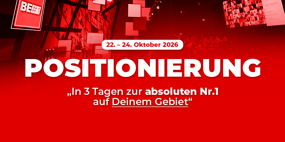 Bodo Schaefer Seminar Positionierung